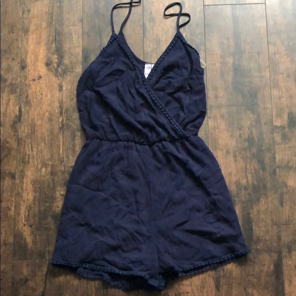 Navy Romper